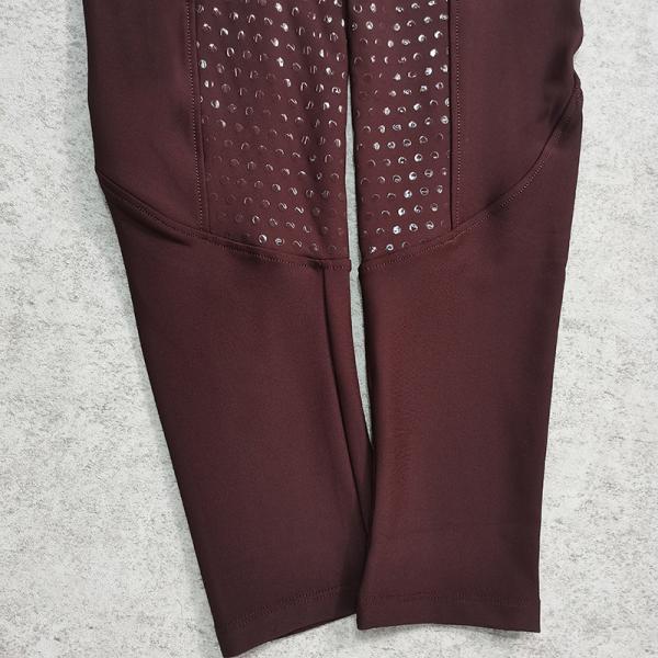 Maroon Red Ladies Horse Riding Leggings Equestrian Breeches Womens Size XXS - XL