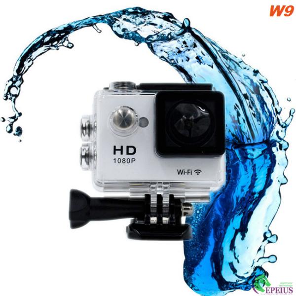 Wireless Full HD 1080P 30fps Waterproof Wifi Camera For Skiing / Hiking / Surfing