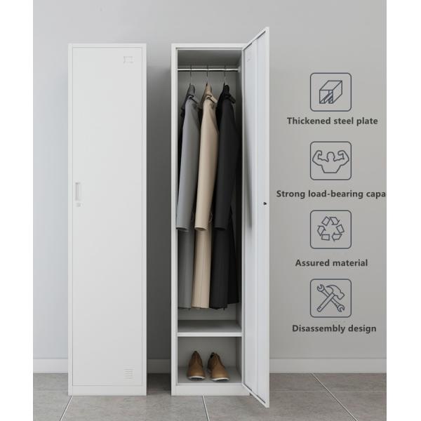 Powder Coated Steel Single Door Locker Rust Proof For Office