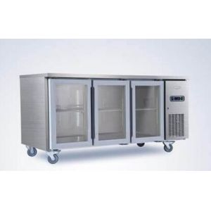Cheap Stainless Steel Commercial Undercounter Freezer , 3 Door Undercounter Freezer wholesale
