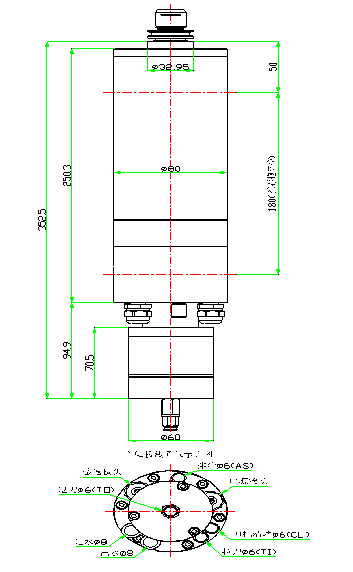 40000 RPM PCB High Frequency Spindles , Low Static Ball Bearing Spindle