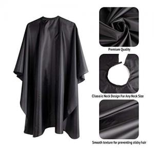 Cheap Barber Cape Large Size With Adjustable Snap Closure Waterproof Hair Cutting Salon Cape For Men, Women And Kids Black wholesale