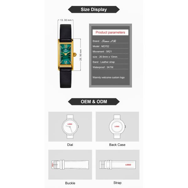 3ATM MIYOTA 5R21 Japan Movement Quartz Watch For Women