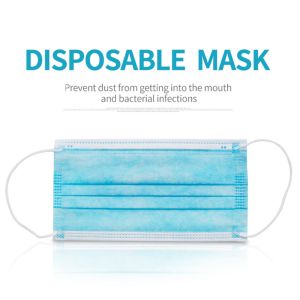 Fluid Resistant Disposable Surgical Masks Hypoallergenic Skin Friendly