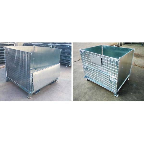 B05: Galvanized Wire Mesh Container Foldable Storage Cage Wire Container