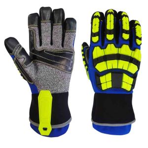 Cheap Impact Protection A8 Cut Resistant Gloves / Fire Extrication Gloves wholesale