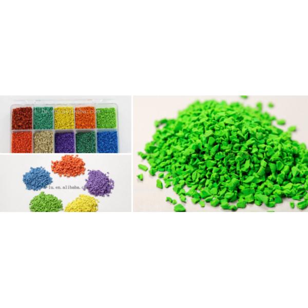 Recyclable EPDM Rubber Safety Tiles Waterproof Sports Venues Anti Slip