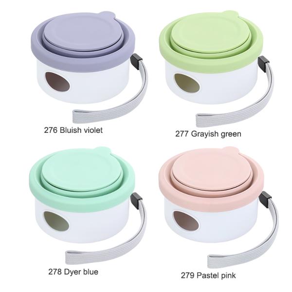 150ml Silicone Collapsible Dog Bowl OEM ODM Fold Up Dog Bowl Pet Feeder