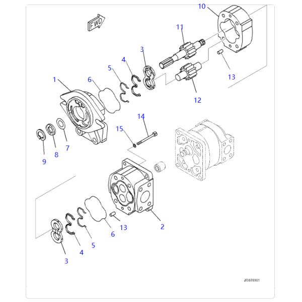 705-51-12090 Hydraulic Main Pump for Komatsu WA600 WD600-6 Wheel Loader Pump Excavator Parts Aftermarket Original