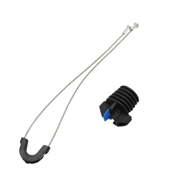 Plastic PA300 Tension Clamp ADSS Fiber Optical Wire Clamp For Ftth Fiber Cable