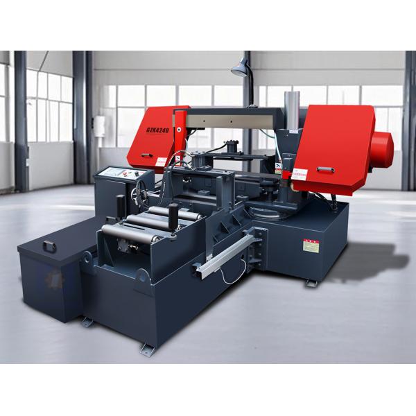 Hydraulic Band Saw GZK4240 PLC Control Metal Band Sawing Machine Automatic Angle Cutting