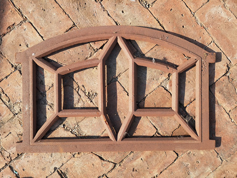 Van-T Fixed Metal Window Frames With Spray Paint / Sandblasting Surface