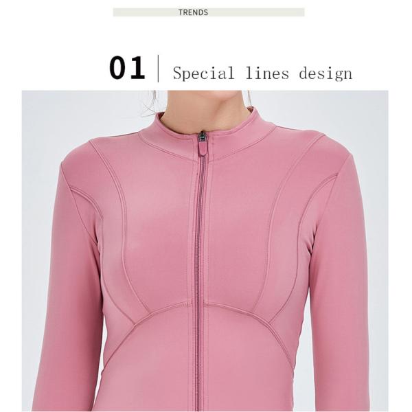 Women's Full Zip Sports Horse Riding Tops Solid Color Long Sleeve Soft Nylon Shirts