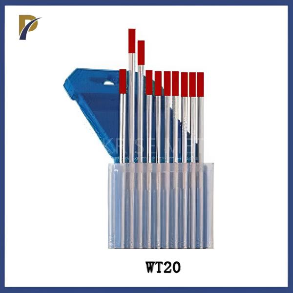 WT20 Red Thoriated Tungsten Electrode Bright Polished Red Tungsten Electrode Tungsten Welding Electrodes For Aluminum
