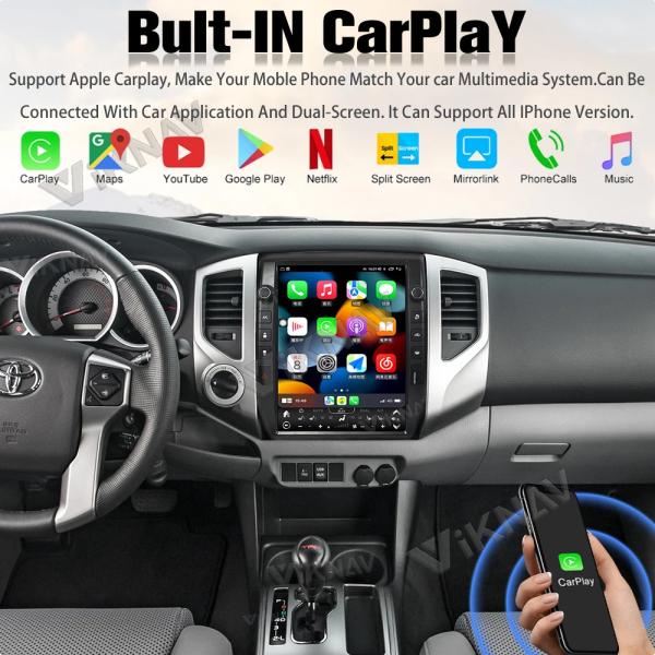 12.1inch Car Radio For Toyota Tacoma 2005-2015 Android Auto wireless Carplay GPS Navigation LCD Display Screen Multimedia player