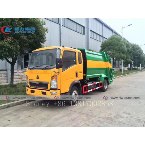 8cbm Sinotruk HOWO 4x2 RHD Trash Collection Truck