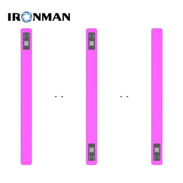 Office Gymnasium Building Swing Barrier Turnstiles with 6 Pairs IR Sensors Unlock Time 0.2s Traffic Speed 35 People/Min