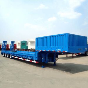 Cheap Container Loader RGN Quad Axle 50T Low Deck Trailer wholesale