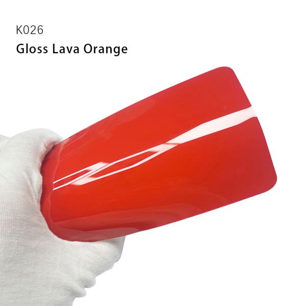 K026 Gloss Lava Orange TPU Car Color Paint Protection Film Glitter Vinyl Wrap