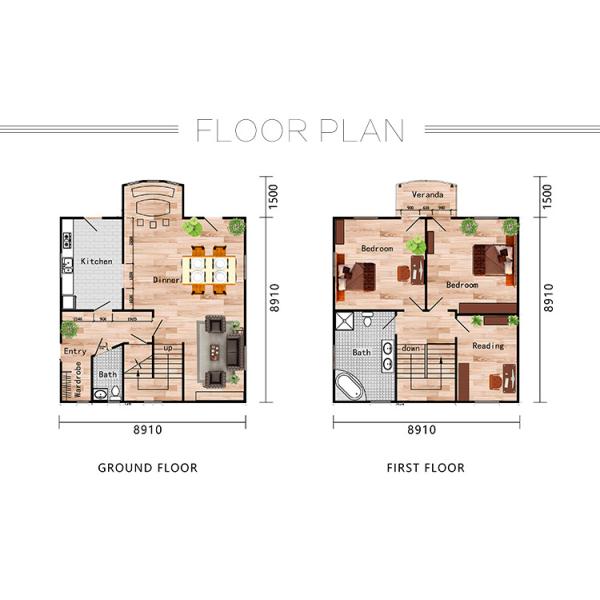 Prefab Disaster Light Steel Frame Houses , Light Weight Steel Framed Homes