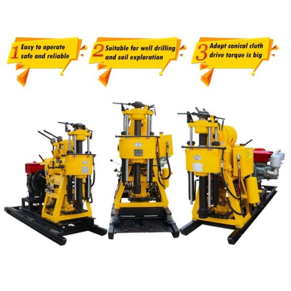 380V GK 200 Soil Test Drilling Rig Machine With Wheels For Geotechnical Exploration