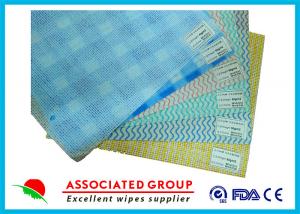 China Mesh Printing Non Woven Roll , Spunlace Nonwoven Wipes With Different Color / Pattern on sale