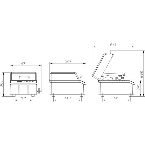 Automatic Metallurgical Cutting Machine Tabletop Precision Sectioning Saw AC-200B