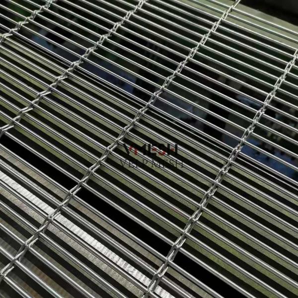 Decorative Stainless Steel Cable Rod Woven Metal Wire Mesh For Facade Curtain