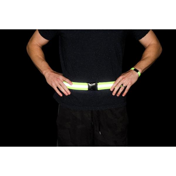 Factory Customized Reflective Belts for Running High Visible Night Safety Gear Waist Adjustable Elastic Safety Reflective Belt