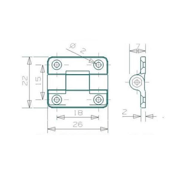 Adjustable Heavy Duty Torque Hinge