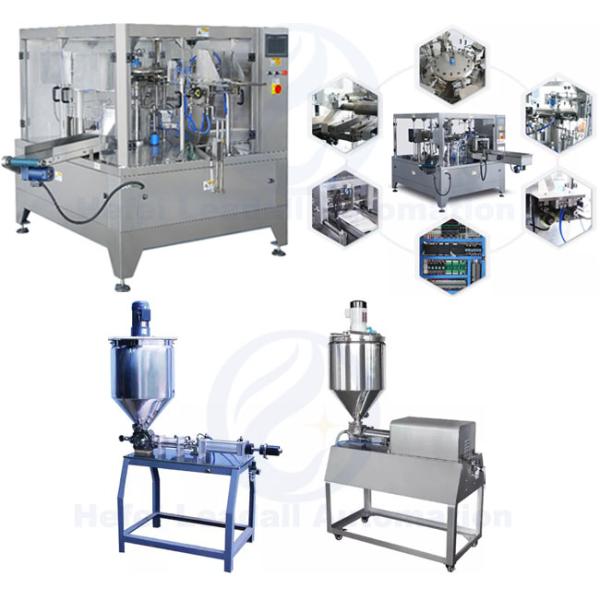 Customized Premade Bag Packing Machine , Automatic Spouted Liquid Doypack Packaging Machine