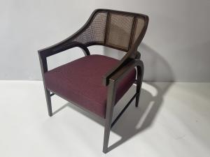 China Modern Luxury Cane Chair With Upholstery Fabric For Commercial Hotel on sale