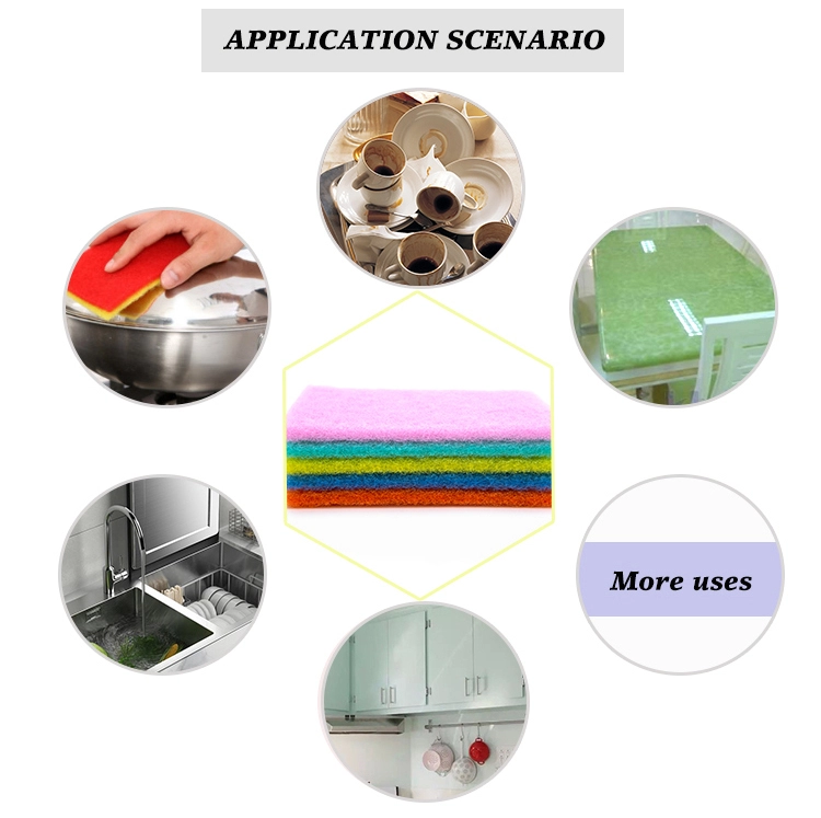 Customized Cleaning Scouring Pad Microfiber Cellulose Sponge Cloth Kitchen cleaning sponge