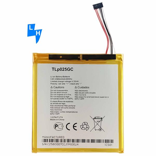 Original 1 1 2580mAh Battery for Alcatel Pixi4-7 OT9003 9003X 8062 TLP025GC Battery