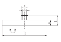 A3 Steel Case Rubber Coated Magnets Neodymium Customized Size