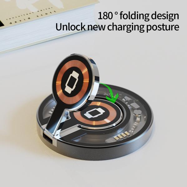 15W 3 In 1 Phone Holder Foldable Wireless Charger Fast Charging for Pad