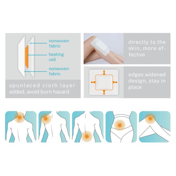 Shoulder Deep Heat Patches Heat Therapy Patches MSDS Certificate