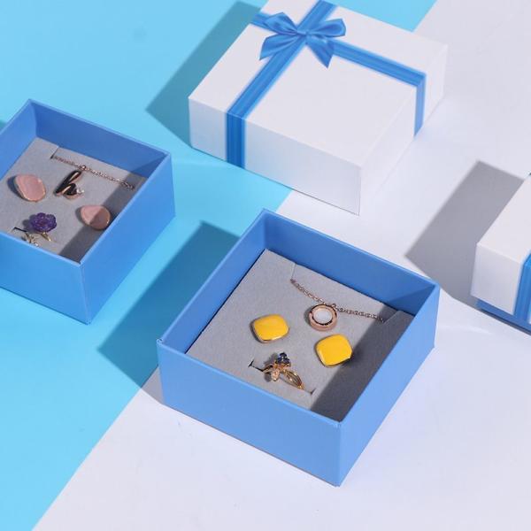 Customized Necklace Earring Jewelry Packaging Gift Paper Box Custom Paper Thickness