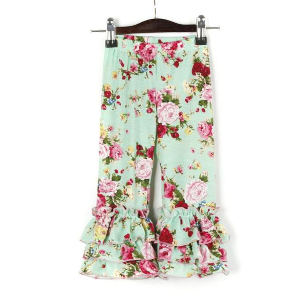 Summer Long Lace Children'S Casual Trousers Skin Friendly Floral Flare Pants Outfit