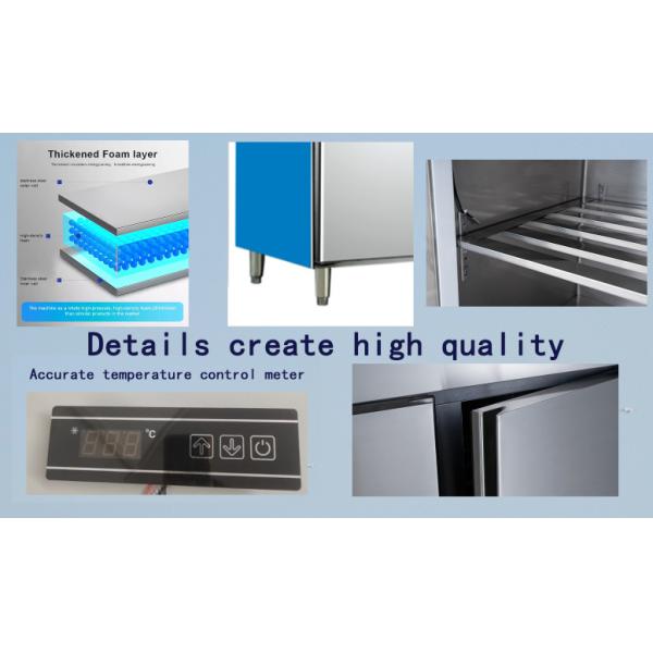 Moisture Proof 2 Door Commercial Freezer 220V Commercial Upright Fridge Freezer