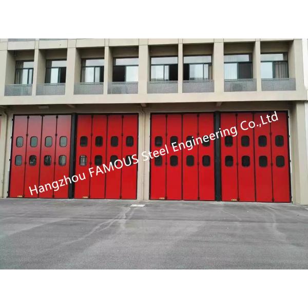 Aluminum Seal Accordion Doors Multi Panels Hinged Industrial Garage Doors Folding For Warehouse