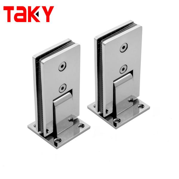 90 Degree Wall to Glass Glass Hinge Stainless Steel Glass Door Hinge Material Glass Shower Hinge