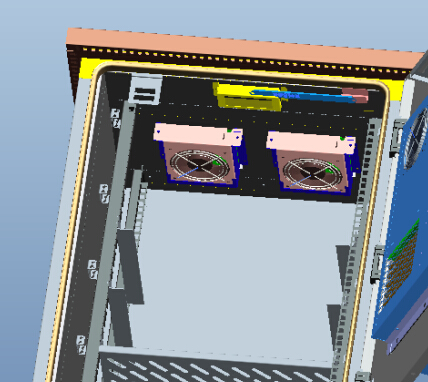 Custom Pole Mount / Wall Mount Metal Enclosure Galvanized Steel BTS Outdoor Cabinet