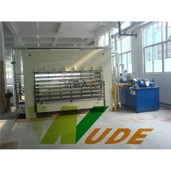 Low Pressure Plywood Production Line , High Glossy Board Laminating Line