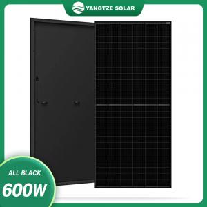 Cheap Rv Solar Panels 12V 600Watt Full Balack China mono-Facial Solar Panel Price wholesale