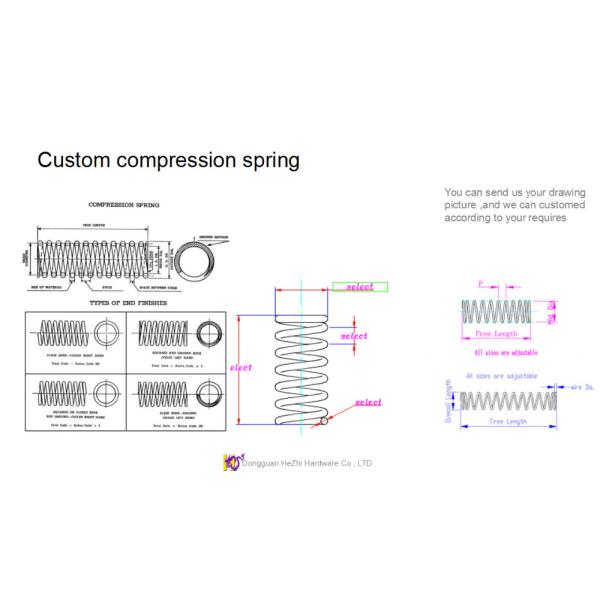 0.2mm Small Diameter Stainless Steel Cylindrical Compression Spring For Ballpoint Pen