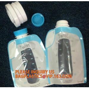 Food grade breastmilk storage packaging bag, breast milk pack bag,reusable baby