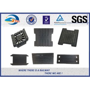 Cheap High Tensile strength EVA Rubber Track Rail Pads , Railway Plate wholesale
