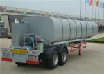 30CBM Bitumen Heating Tank , Asphalt Cheap Tanker Trailer , Asphalt Tank