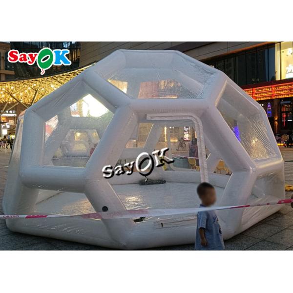 Transparent Inflatable Tent 3x3m Hotel Pop Up Inflatable Clear Bubble Tent Transparent For Events